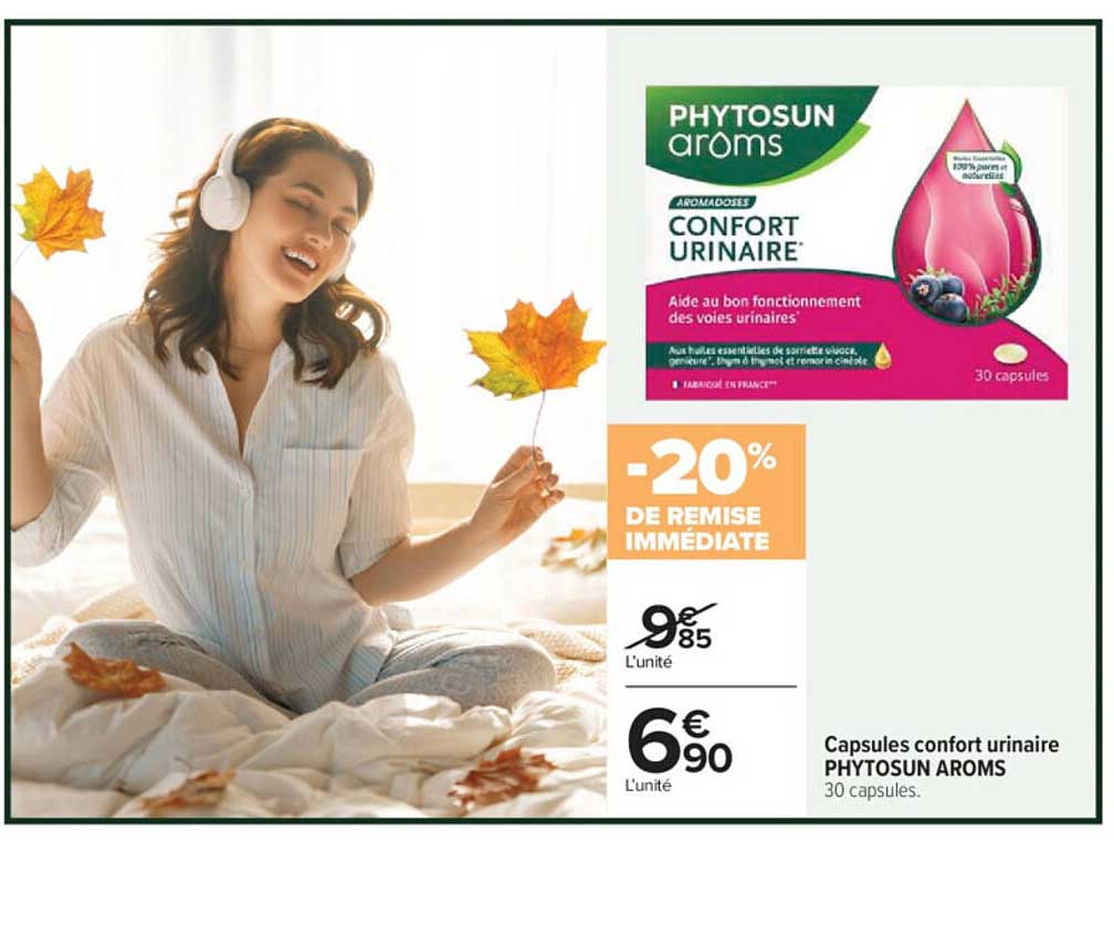 Capsules confort urinaire PHYTOSUN AROMS