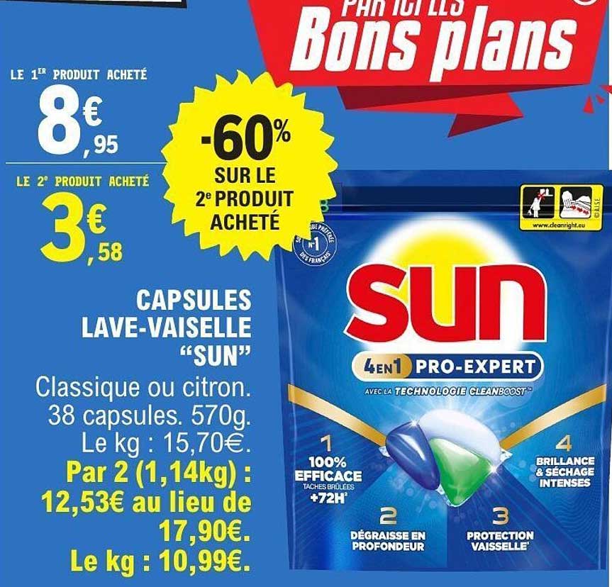 CAPSULES LAVE-VAISSELLE “SUN”