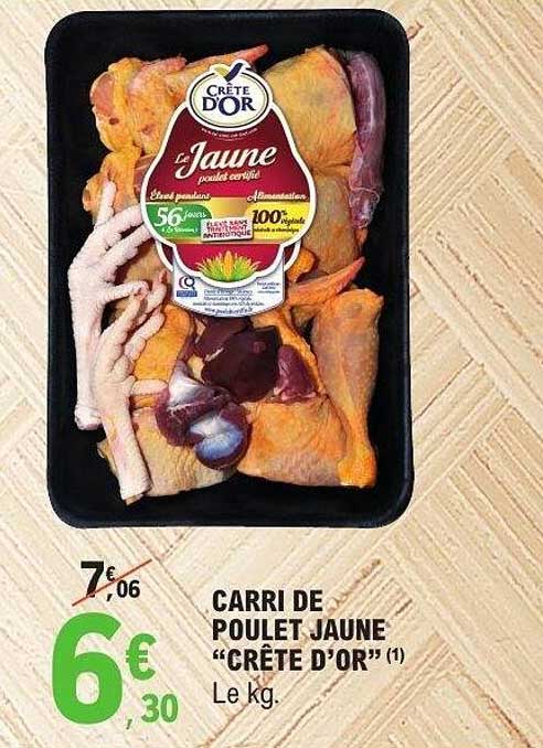 CARRI DE POULET JAUNE "CRÊTE D'OR"