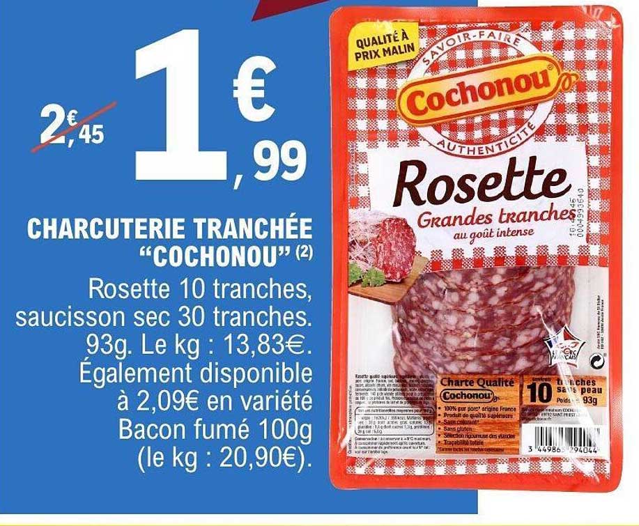 CHARCUTERIE TRANCHÉE "COCHONOU"