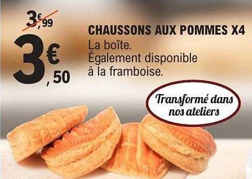 CHAUSSONS AUX POMMES X4