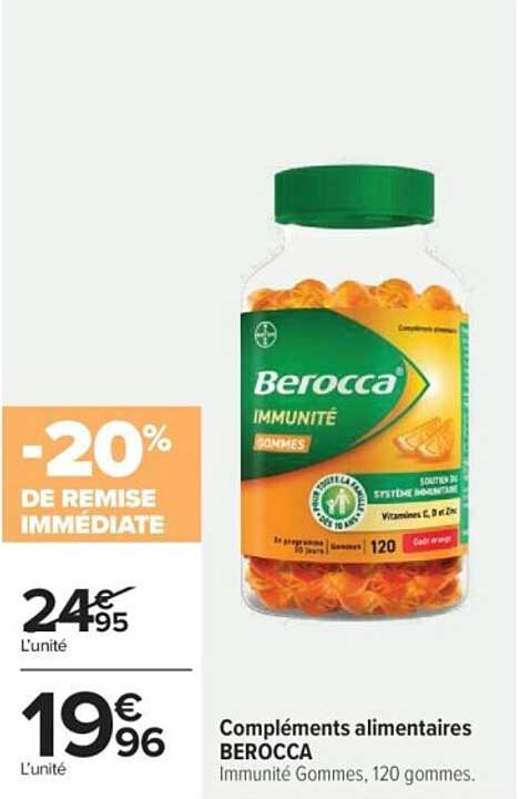 Compléments alimentaires BEROCCA