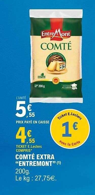 COMTÉ EXTRA “ENTREMONT” 200g