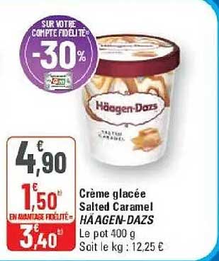 Crème glacée Salted Caramel HÄAGEN-DAZS