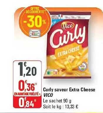 Curly saveur Extra Cheese
