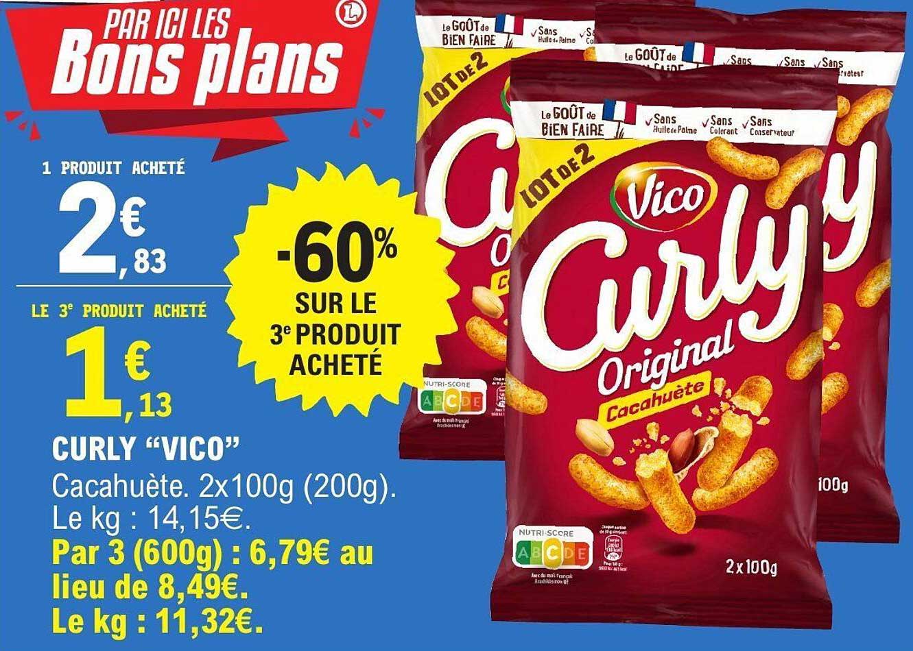 CURLY “VICO” Cacahuète 2x100g (200g)