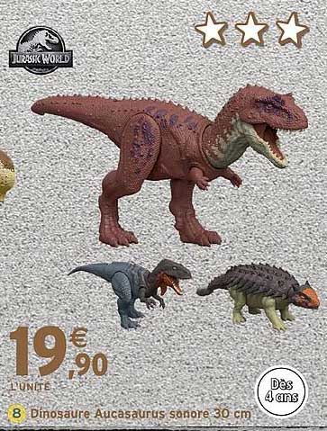 Dinosaur Aucasaurus sonore 30 cm