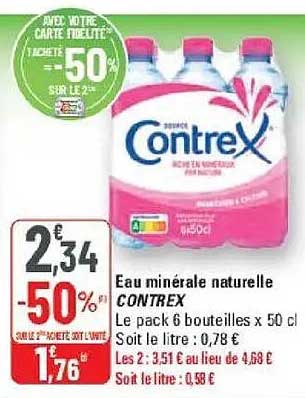 Eau minérale naturelle CONTREX