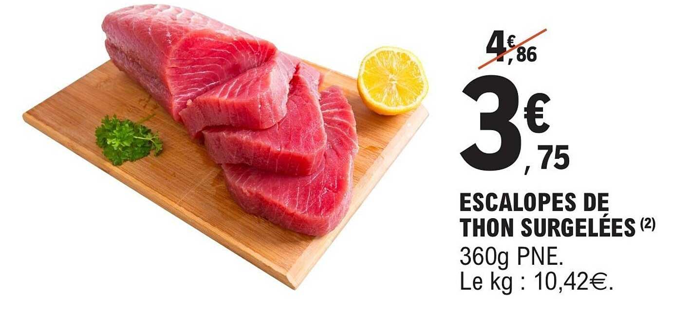 ESCALOPES DE THON SURGELÉES