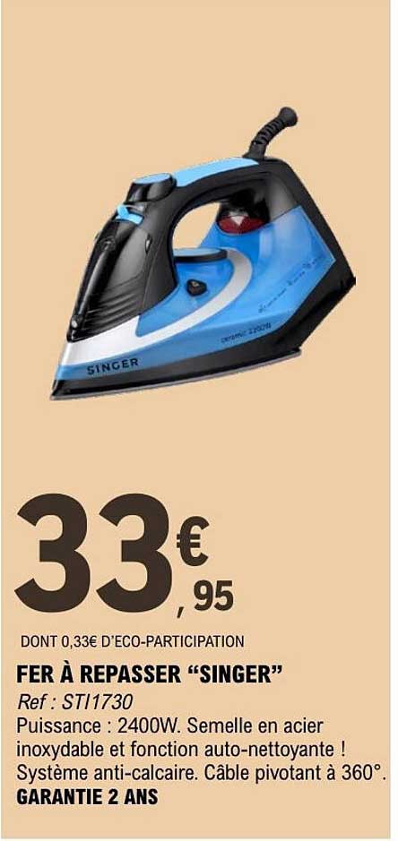 FER À REPASSER “SINGER”