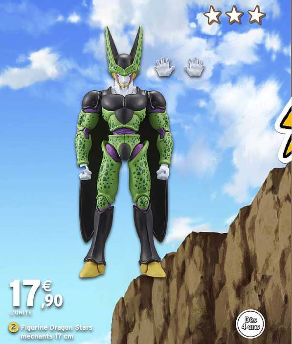 Figurine Dragon Stars mechant 17 cm