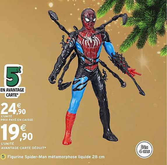Figurine Spider-Man métamorphose liquide 28 cm