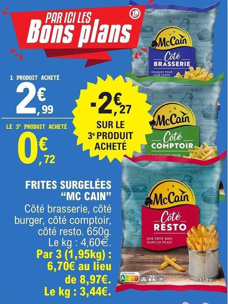 FRITES SURGELÉES "MC CAIN"