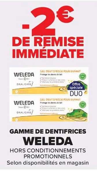 GAMME DE DENTIFRICES WELEDA