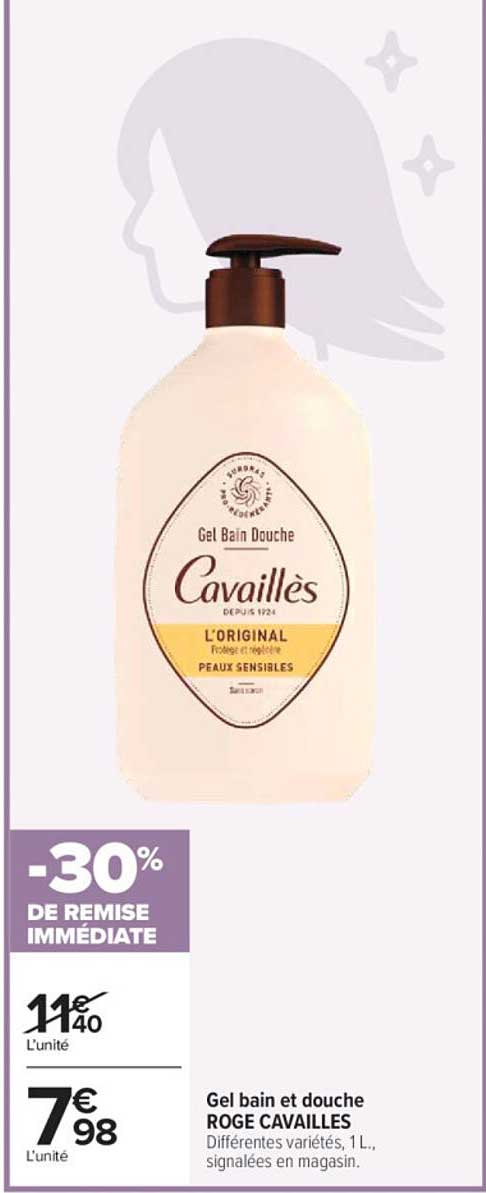 Gel bain et douche ROGE CAVAILLÈS