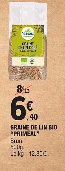 GRAINE DE LIN BIO "PRIMÉAL"