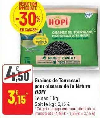 Graines de Tournesol pour oiseaux de la Nature HOPI