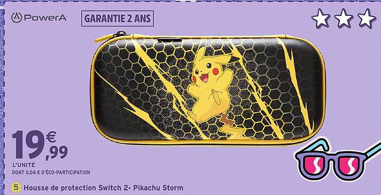 Housse de protection Switch 2- Pikachu Storm
