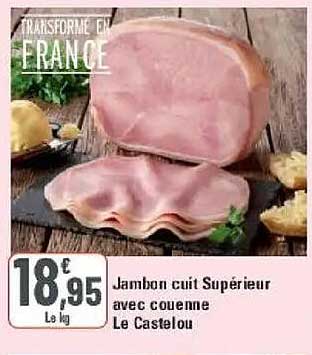 Jambon cuit Supérieur avec couenne