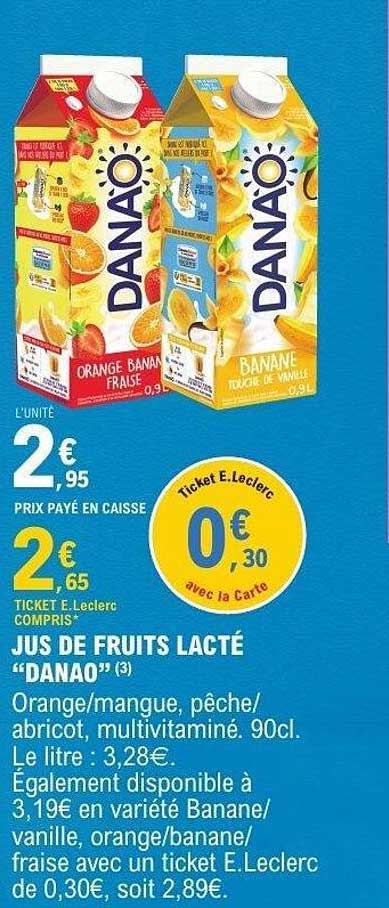 JUS DE FRUITS LACTÉ "DANAO" (3)