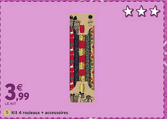 Kit 4 rouleaux + accessoires