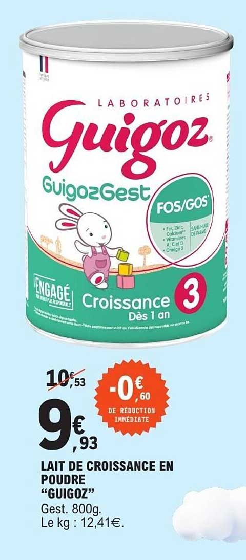 LAIT DE CROISSANCE EN POUDRE “GUIGOZ”