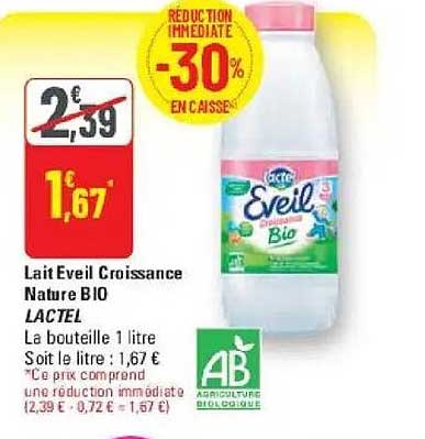 Lait Eveil Croissance Nature BIO