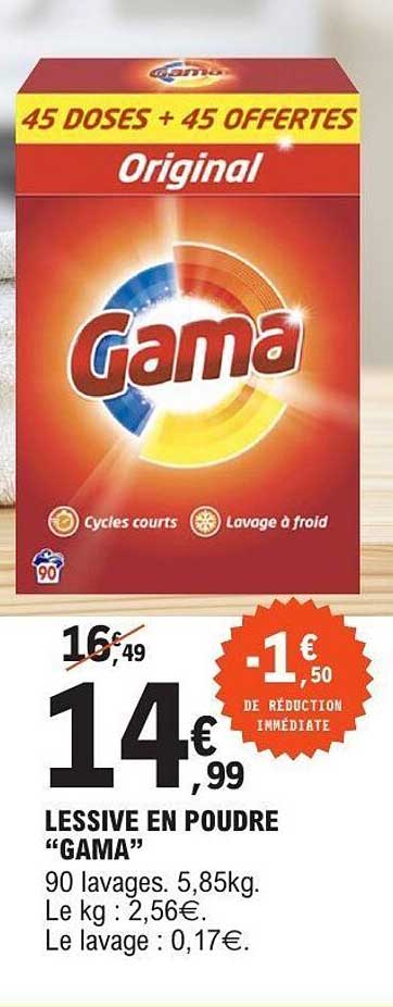 LESSIVE EN POUDRE “GAMA”