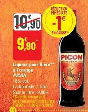 Liqueur pour Bière® à l'orange PICON