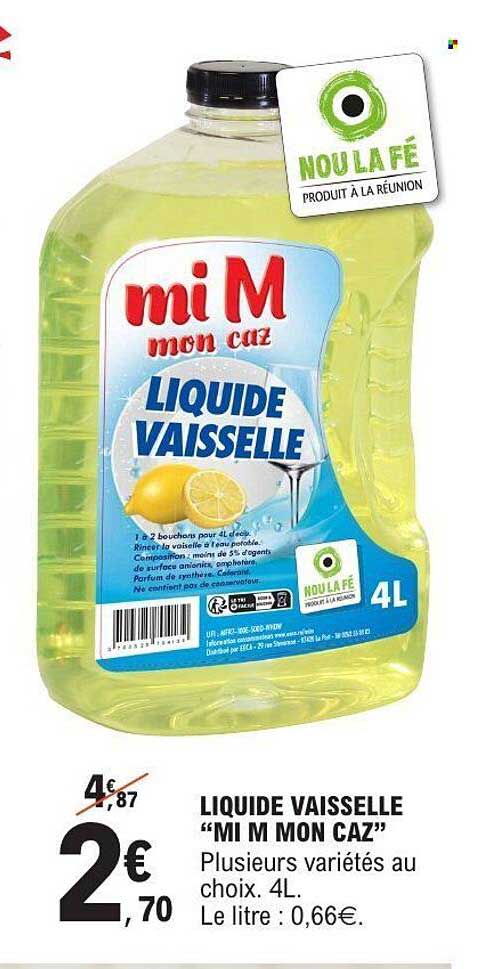 LIQUIDE VAISSELLE "MI M MON CAZ"