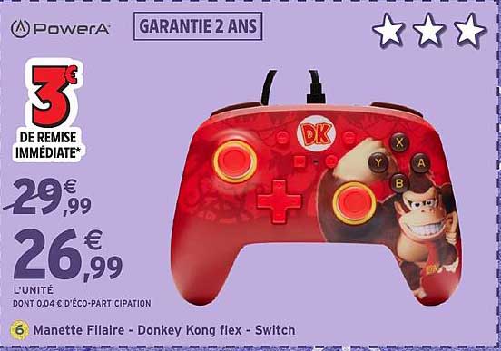 Manette Filaire - Donkey Kong flex - Switch