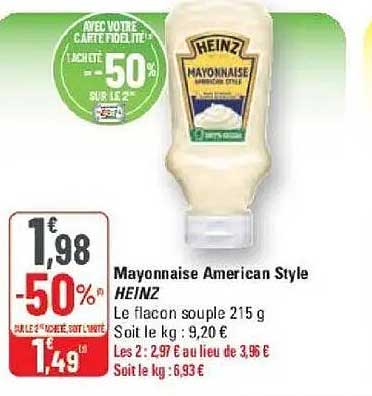 Mayonnaise American Style HEINZ