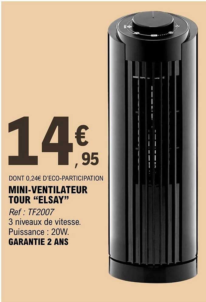 MINI-VENTILATEUR TOUR “ELSAY”