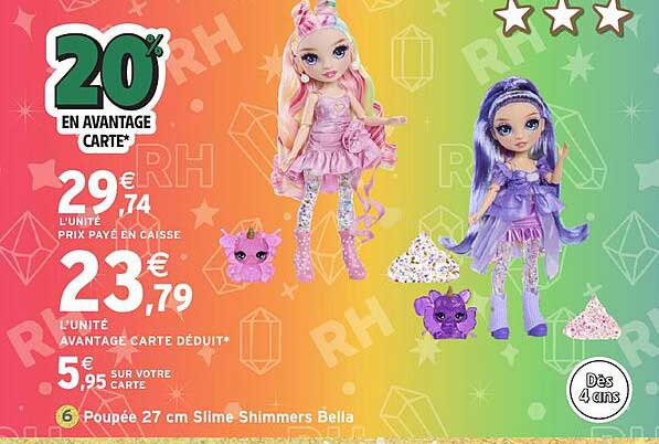 Poupée 27 cm Slime Shimmers Bella