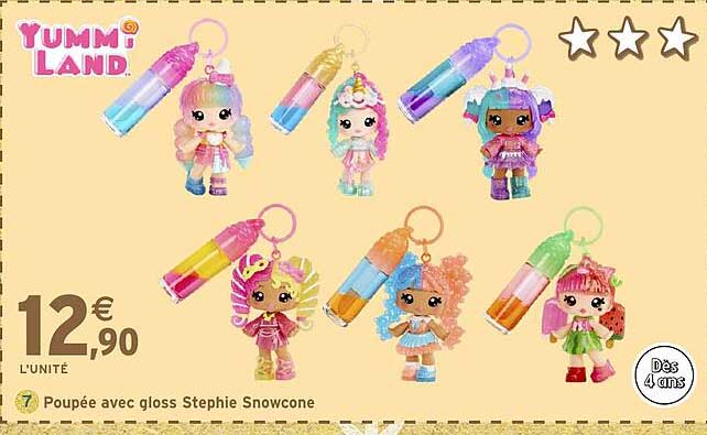 Poupée avec gloss Stephie Snowcone