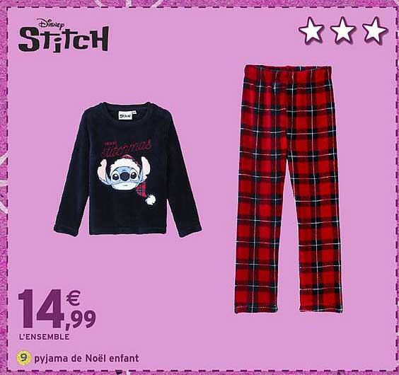 Pyjama de Noël enfant - Disney Stitch