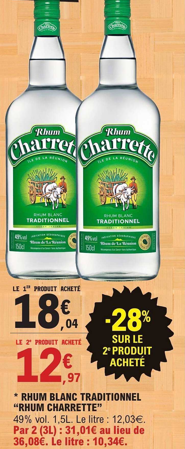Rhum Blanc Traditionnel "Rhum Charrette"