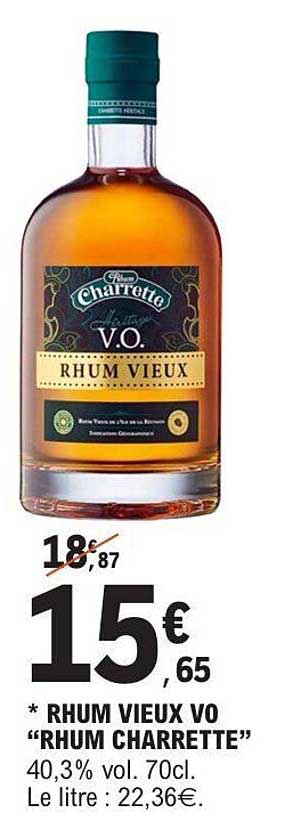 RHUM VIEUX VO "RHUM CHARRETTE"