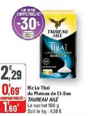 Riz Le Thaï du Plateau de L'1-San TAUREAU AILÉ