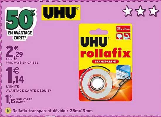 Rollafix transparent dévidoir 25mx19mm