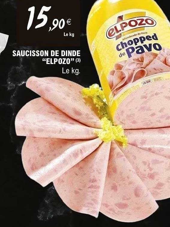 SAUCISSON DE DINDE "ELPOZO"