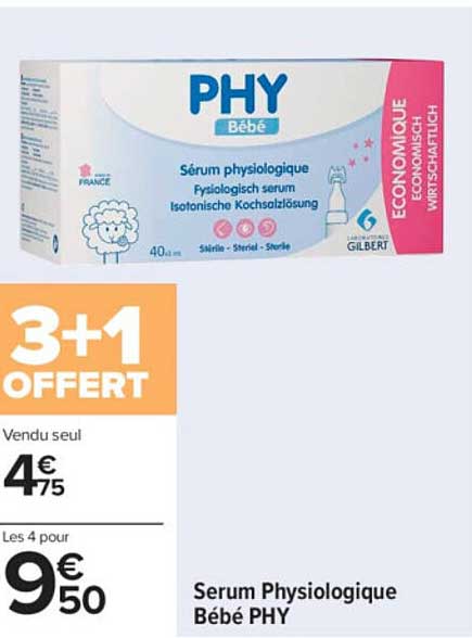 Sérum Physiologique Bébé PHY