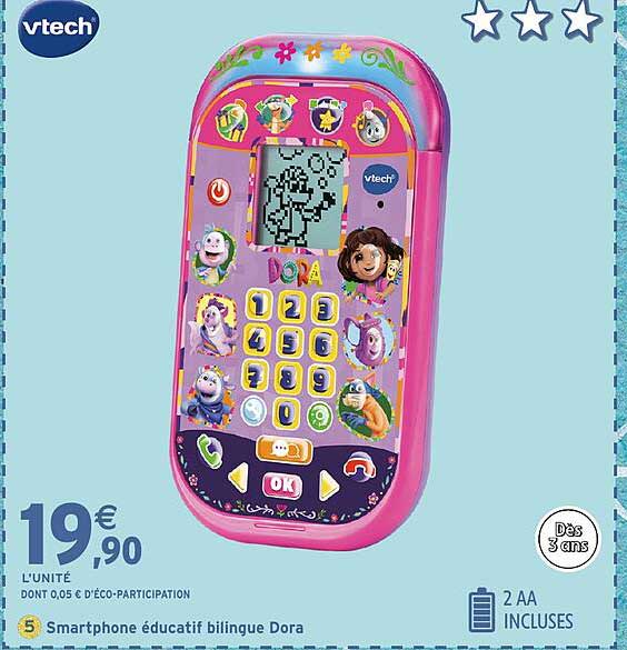 Smartphone éducatif bilingue Dora