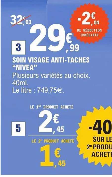 SOIN VISAGE ANTI-TACHES "NIVEA"