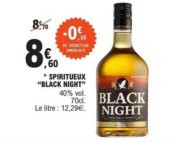SPIRITUEUX "BLACK NIGHT"