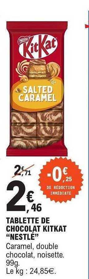 TABLETTE DE CHOCOLAT KITKAT "NESTLÉ"
