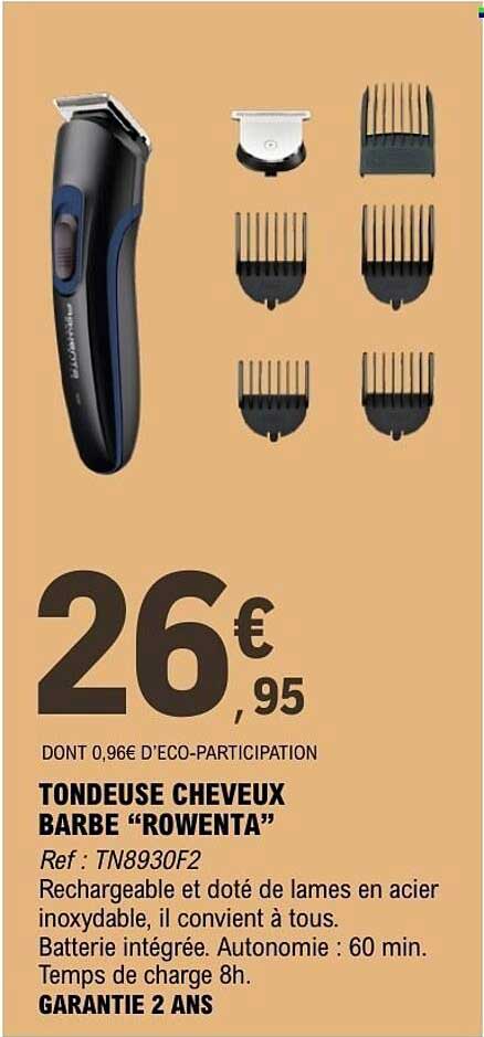 TONDEUSE CHEVEUX BARBE “ROWENTA”