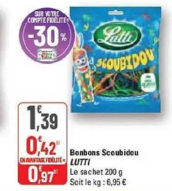 Paquet De Bonbons Lutti Scoubidou 200g - Confiserie, Neuf