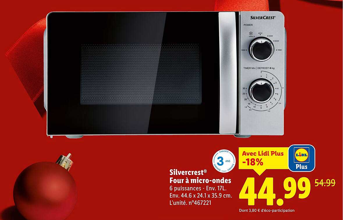 Silvercrest® Four à micro-ondes