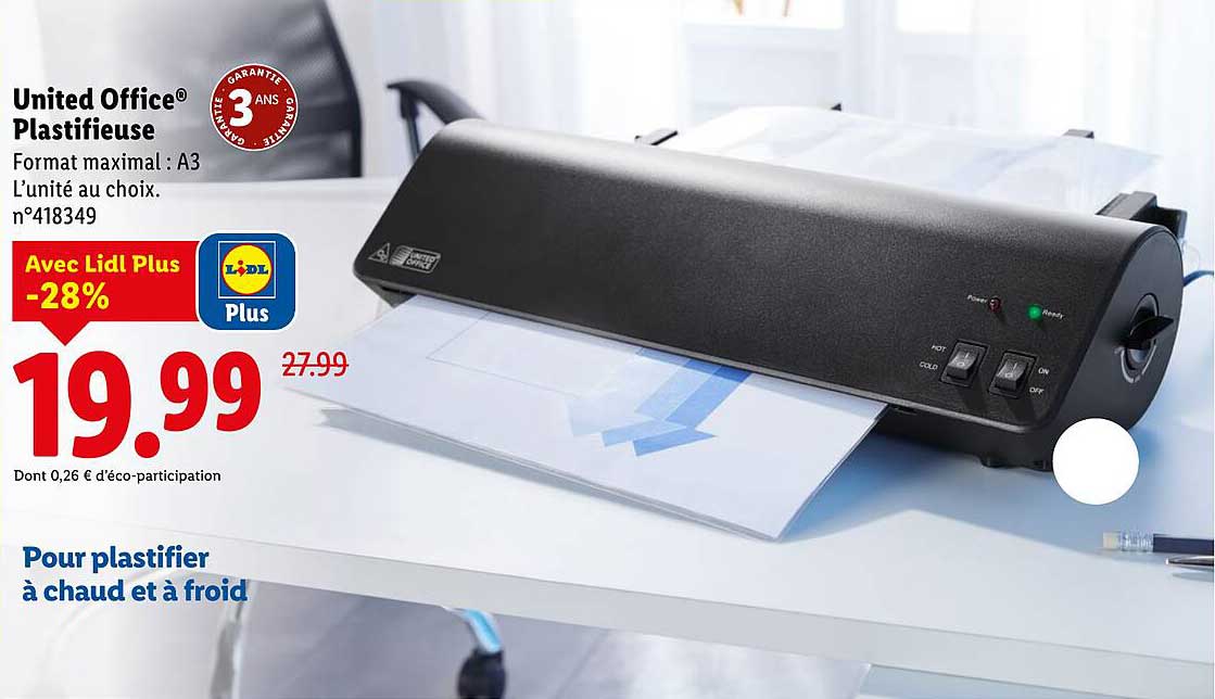Plastifieuse Lidl 2022